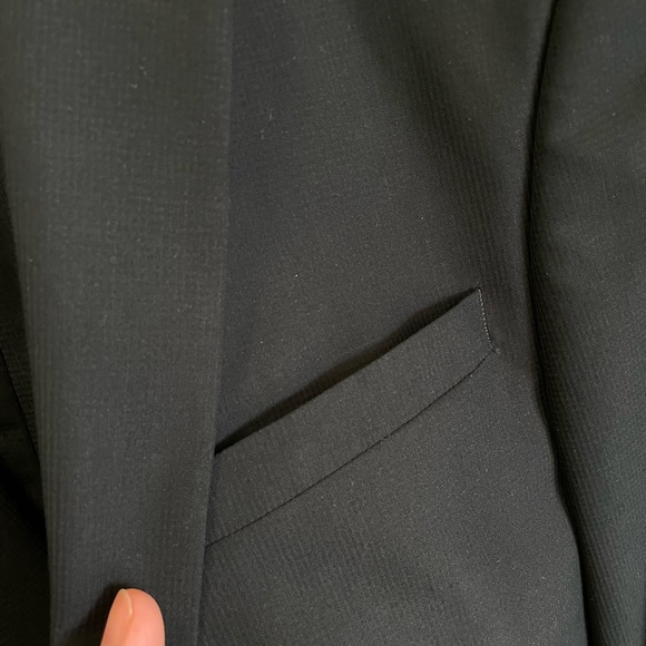 Mango Man - black textured suit - Jacket size 38, with trousers size 30 - Picture 4 of 5